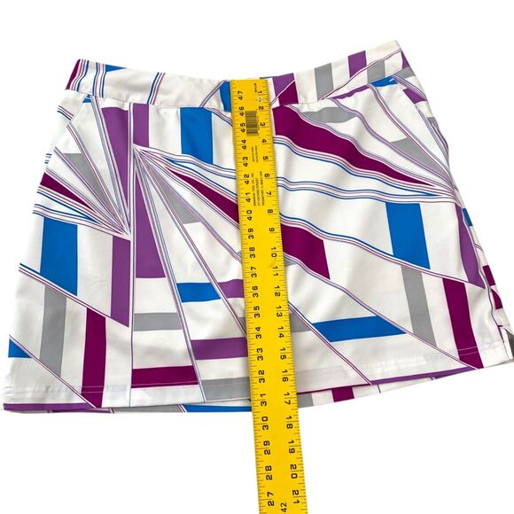 Adidas Skort Womens 12 White Tennis ClimaCool Pockets Gym Workout Athleisure - Picture 10 of 11